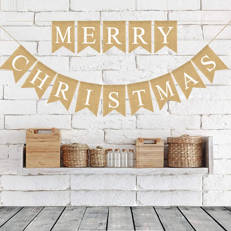  Impresión de pancartas de Feliz Amistad pancartas de vacaciones decoraciones de fiesta bandera de Navidad Foto 3 de 4