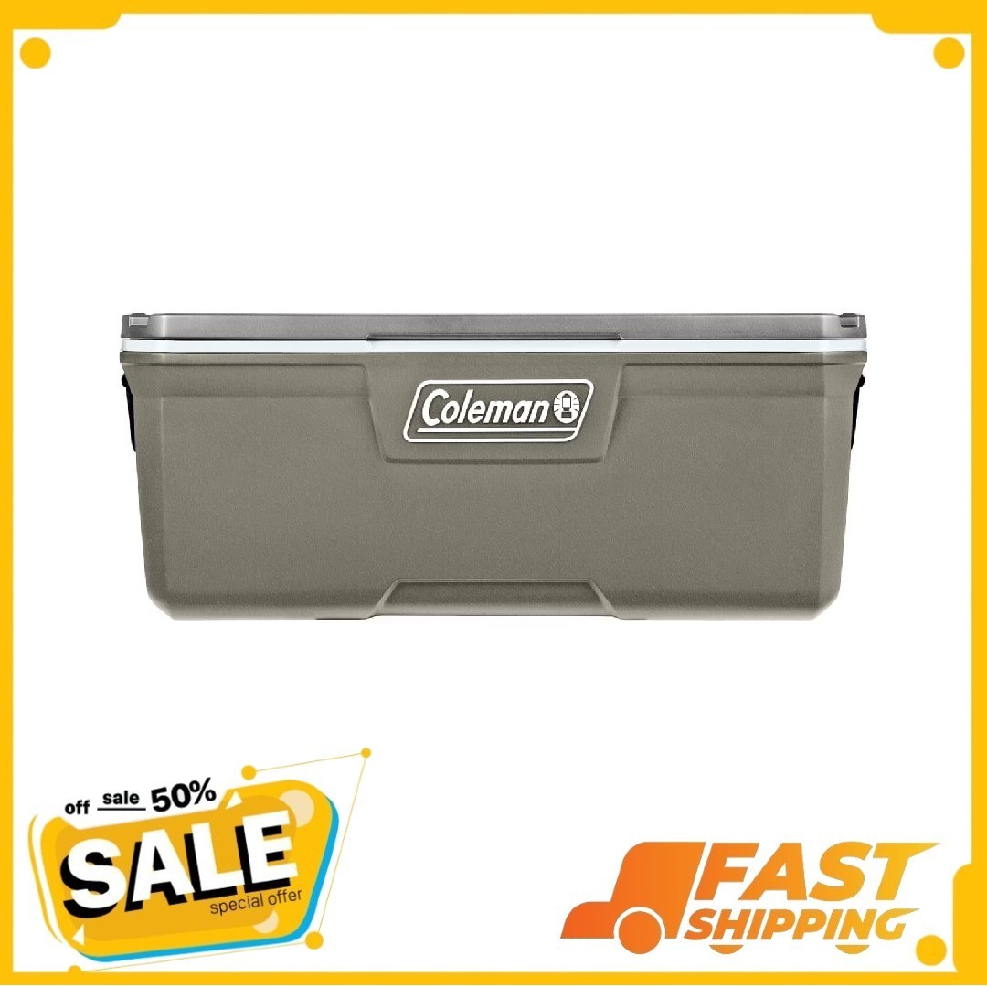 Coleman 316 Series 120QT Hard Chest Cooler, Silver Ash