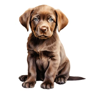 Labrador Retriever Puppy Fur Baby Self Adhesive Sticker