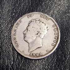 1825 George IV Silver Shilling Coin