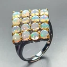 Gemstone jewelry Natural Opal Ring 925 Sterling Silver Size 8 /R468095