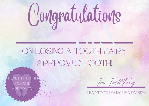 Personalized Letter From Tooth Fairy + Stickers/Award/Tooth Brushing Chart! - 第 4/6 張圖片