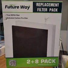 Future Way Filters 2+8 Pack for GermGuardian Winix P150 B151 NEW