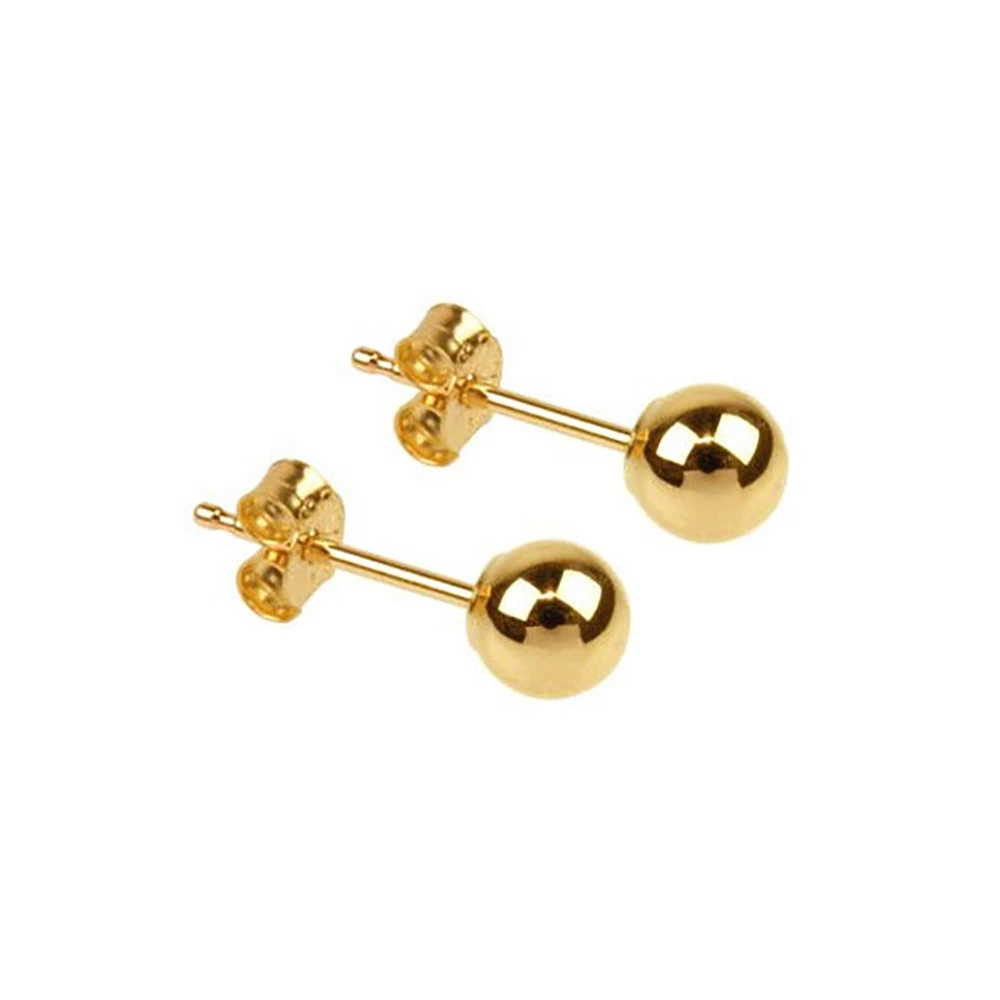 9ct gold 3mm ball hotsell stud earrings