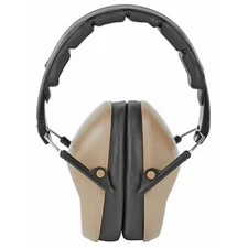 Walker's Passive Low Profile Earmuff Compact Folding Padded Headband Polymer FDE