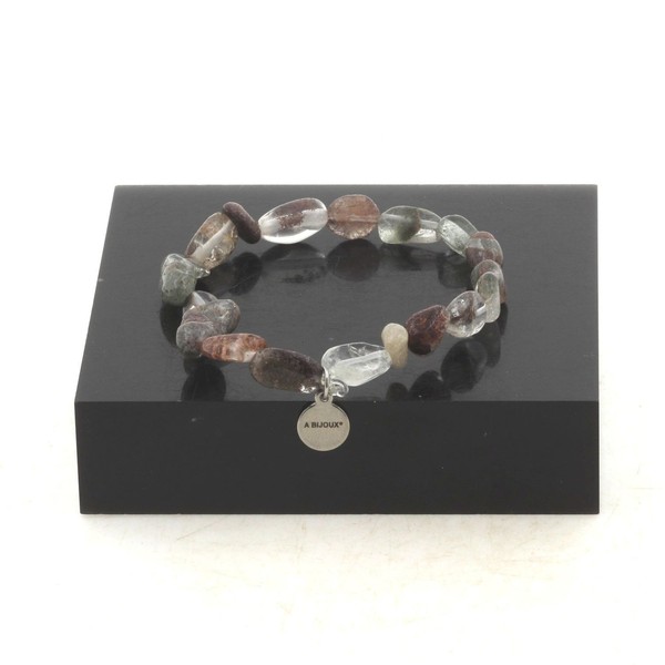 Mineralien Und Steine PréCieuses. Armband Perlen Quarz Ghost GrüN Du Brazilien-image