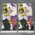 Vintage 1995 Power Rangers Paper Table Covers (2) Party Express USA 54”x89”