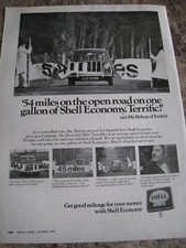 MR BISHOP ENFIELD SHELL ECONOMY MINI TRAVELLER GOOD MILEA 1970 ADVERT A4 FILE 29