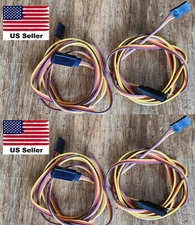 4pc Heavy Duty 39in Servo Extension Cord Lead 3 Wire Cable Plug 26AWG RC 1000mm