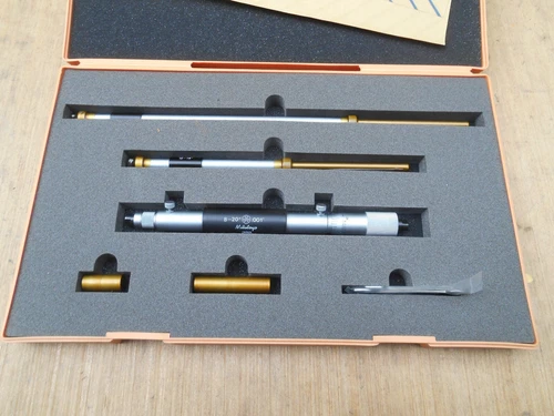 MITUTOYO 141-121 , 8-20" Inside Micrometer Interchangeable, Graduation 0.001"