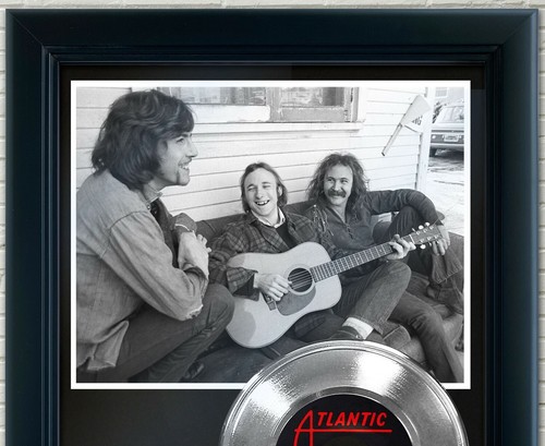 Crosby Stills and Nash "Judy Blue Eyes" gerahmt 45 Platin Schallplatten Display - Bild 2 von 4