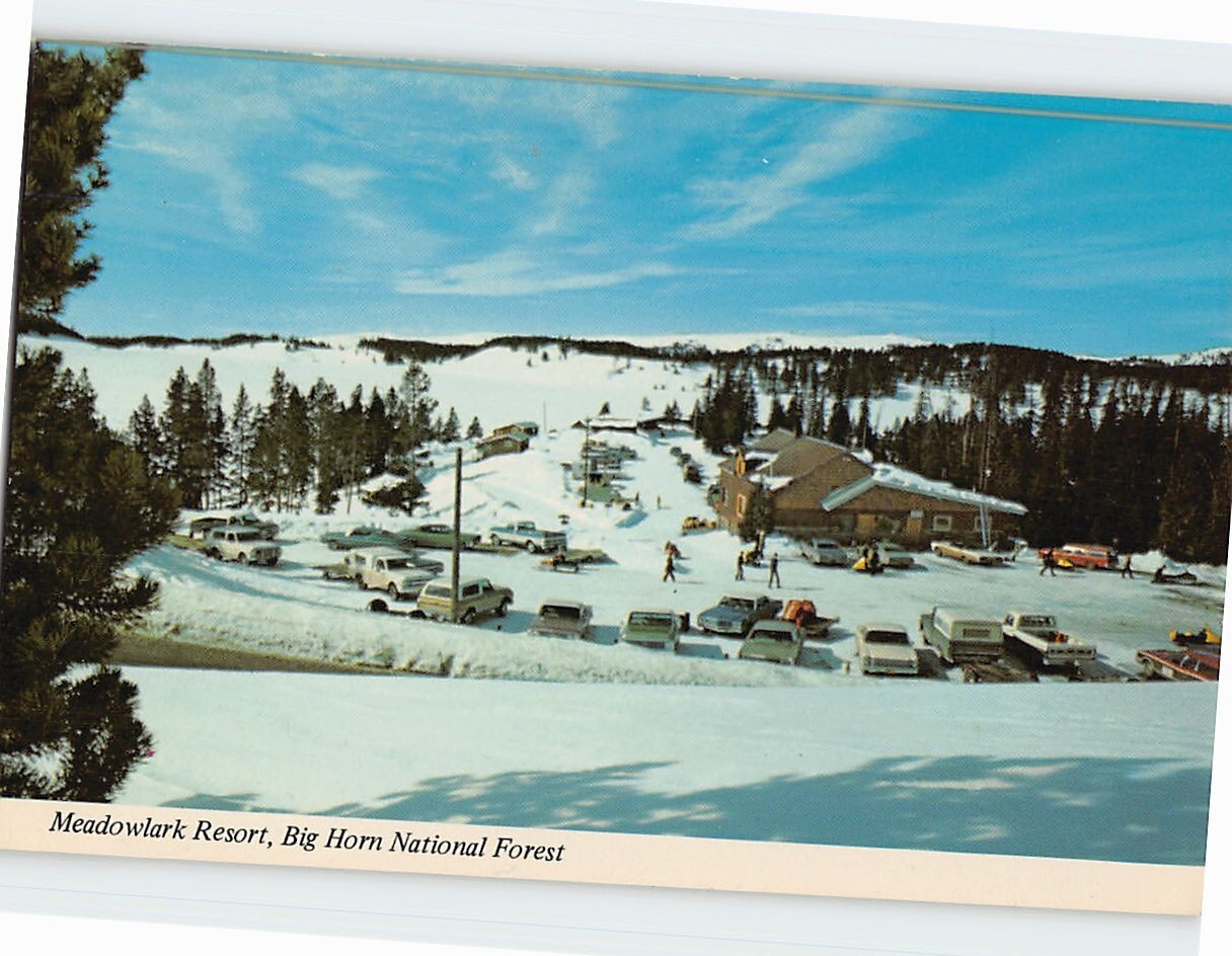 Postcard Meadowlark Resort Big Horn National Forest Wyoming USA eBay