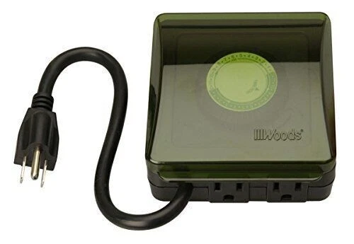 Woods Outdoor Plug In Timer 125 V Green - Thumbnail 2