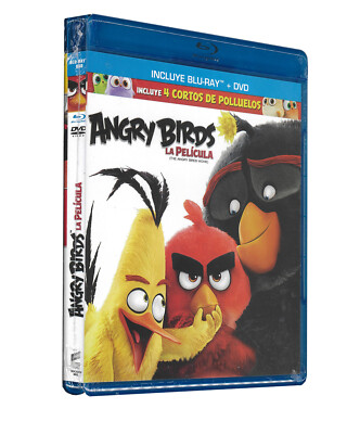 Angry Birds La Pelicula  ( Incluye 4 Cortos De Polluelos) Blu ray Dvd Sealed
