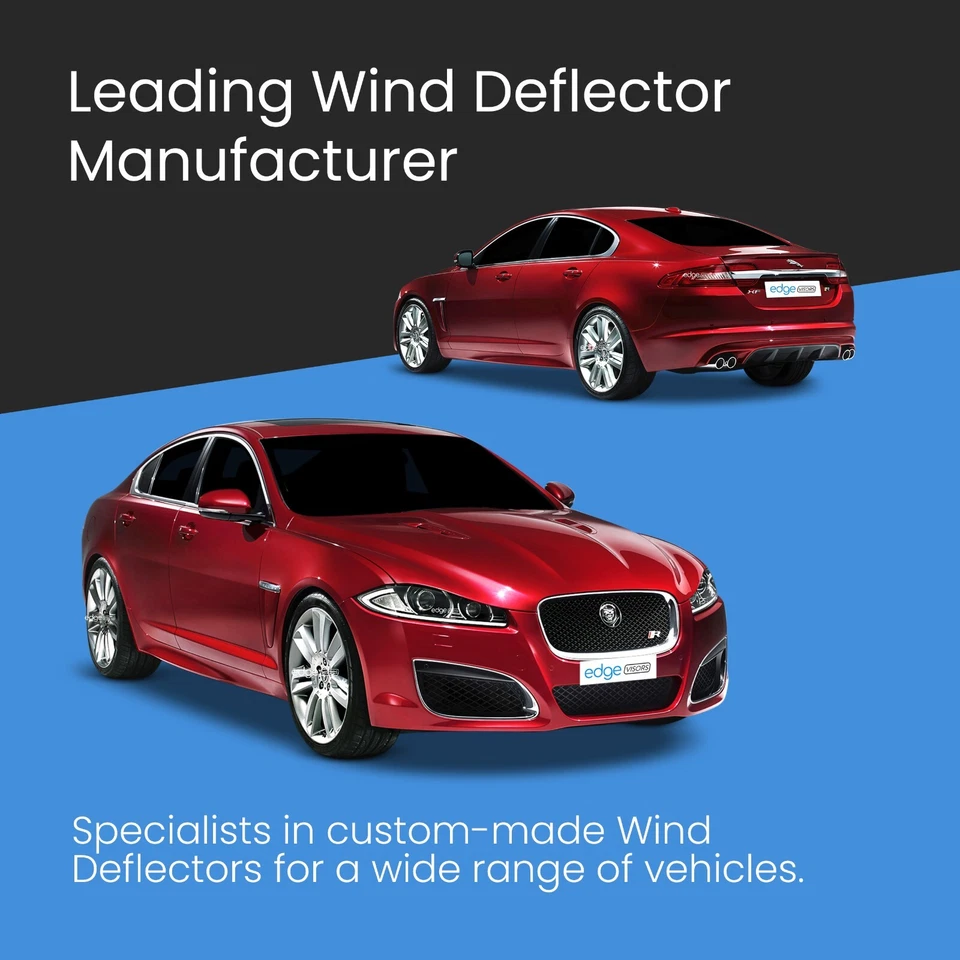 Jaguar XF X250 MK1 2007-2015 4 Door Saloon Wind Deflectors 4pc Tinted - Image 2 of 4