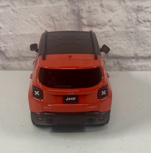 *BRAND NEW* Welly 1:24 Diecast Car Jeep Renegade Trailhawk Orange SUV Truck - Picture 3 of 4