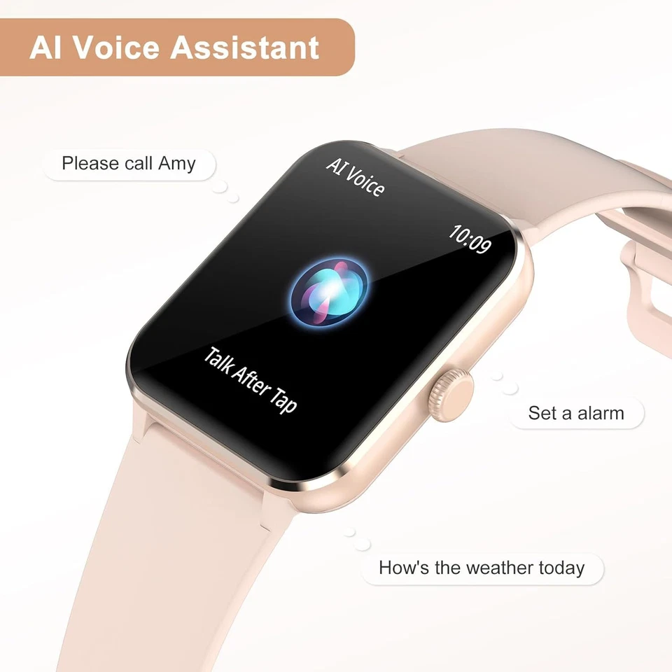 Smart Watch Men Women Fitness Tracker Blood Pressure Heart Rate Sport Watches UK - Image 3 of 4