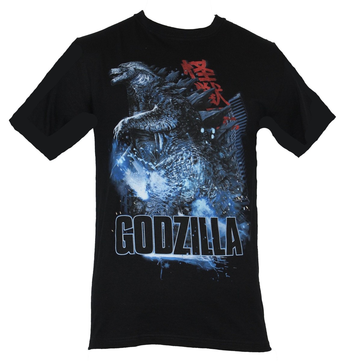 Godzilla Adult New T-Shirt - Movie Style Godzilla Trampling