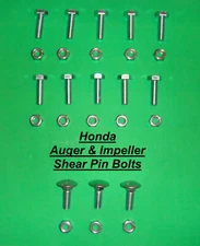 Auger and Impeller Shear Pin Bolts Honda HSS724A HSS928A HSS1332A 13 SETS 26 PCS