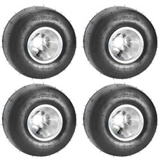 4 Pack 5" inch Go Kart Wheels 11x7.10-5 Rear Tires Rims 3 Stud for Racing Cart