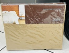 NEW Hudson Park 600 TC 100 Egyptian Cotton TWIN Flat Sheet BRONZE