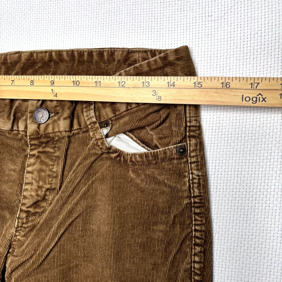 Pantalones de pana J.Crew Favorite Fit Bootcut para mujer 2R marrón algodón elástico tiro medio Foto 4 de 4