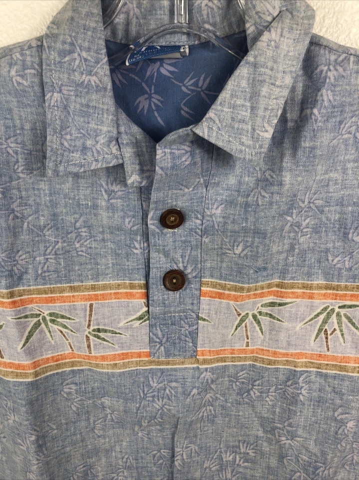 Ocean Pacific Sunwear OP 复古 Aloha 冲浪衬衫 - 儿童男孩中号 (12-14) — 第 2/4 张图片