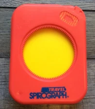 Vintage 1988 Kenner Travel Spirograph Toy with 2 Pens