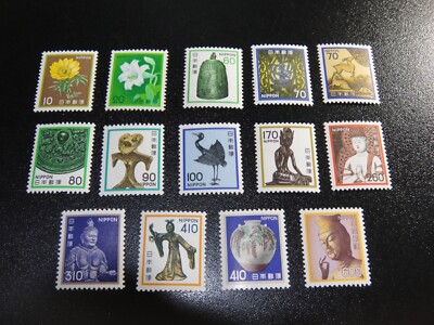 JAPAN 1980 Sc#1422-35 Treasures Definitive Complete Set MNH XF,SCV