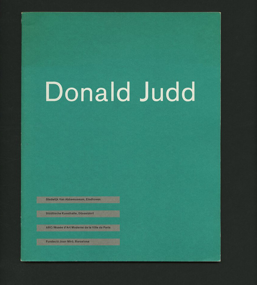 DONALD JUDD × ARNULF RAINER アート本 DONALD JUDD × ARNULF RAINER アート本 DONALD JUDD × ARNULF