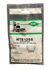 NTE1358 Hybrid Module 40w Min Darlington AF Power Amp SIP10 Replaces ECG1358