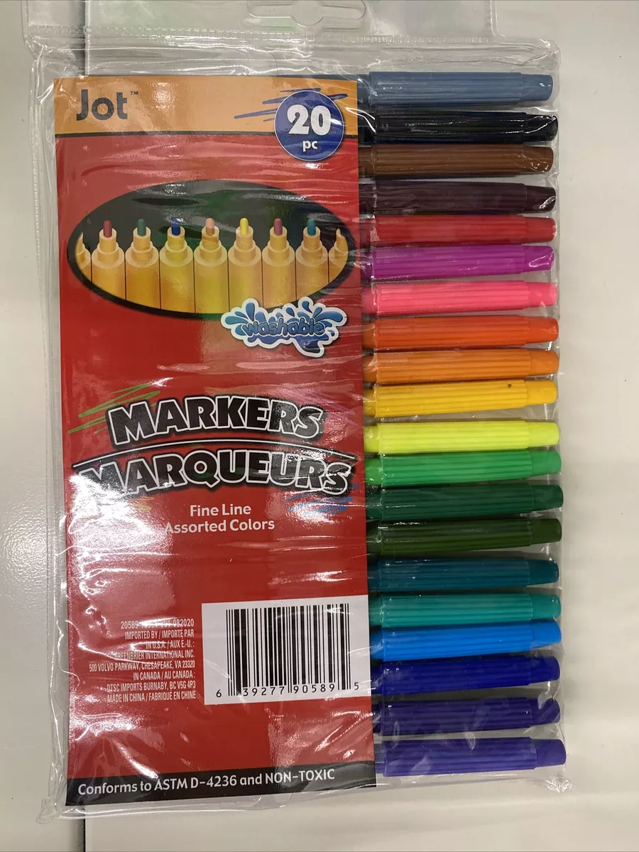 Pop! Markers Washable Fine Line 20ct - Kids Markers - Kids