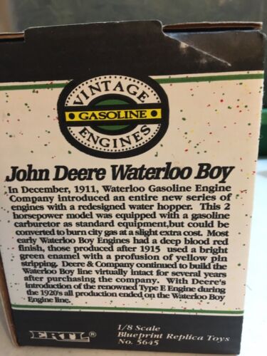 Waterloo Boy 2h.p. Engine 1/8 Scale John Deere - Stock #5645 - Picture 3 of 3
