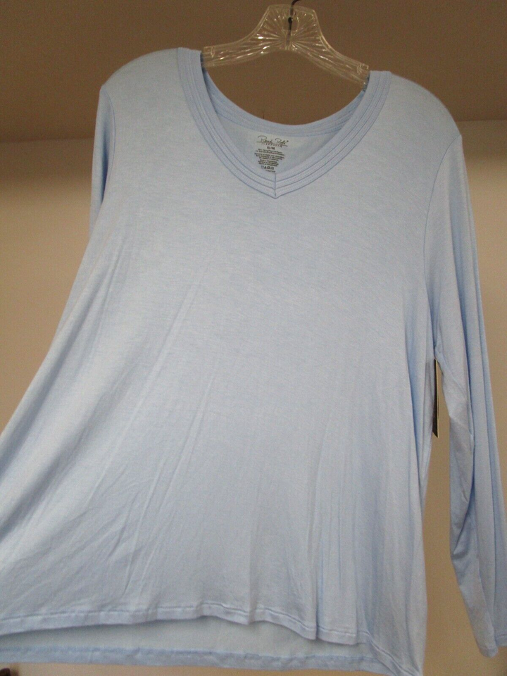 NWT Rene Rofe Sleepwear VNeck Top XL Baby Blue eBay