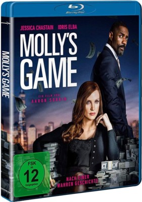 MOLLY'S GAME, Alles auf eine Karte (Jessica Chastain) Blu-ray Disc NEU+OVP