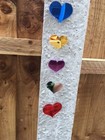 Mirror Garden Hearts Multi colour Hanging Suncatcher 5 drop Colourful  Amazing