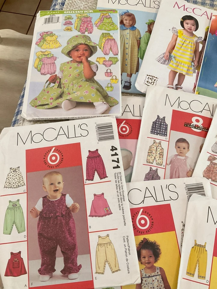 McCall's and Butterick Baby/Toddlers UNCUT Sewing Patterns - Make Your Selection - Image 4 of 4