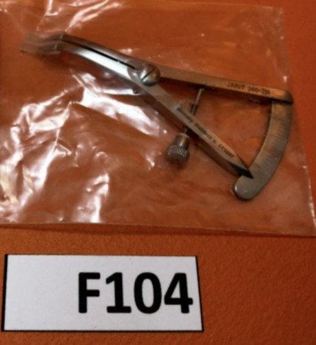 Integra Jarit 360-251 Castroviejo Caliper w/ Grooved for Marking Fluid, 3-3/8"
