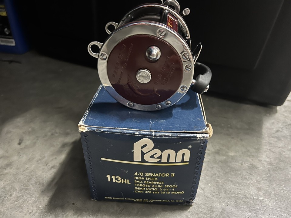 Moulinet Penn Senator II 113HL 4/0 - Mer - État Neuf Jamais Servi