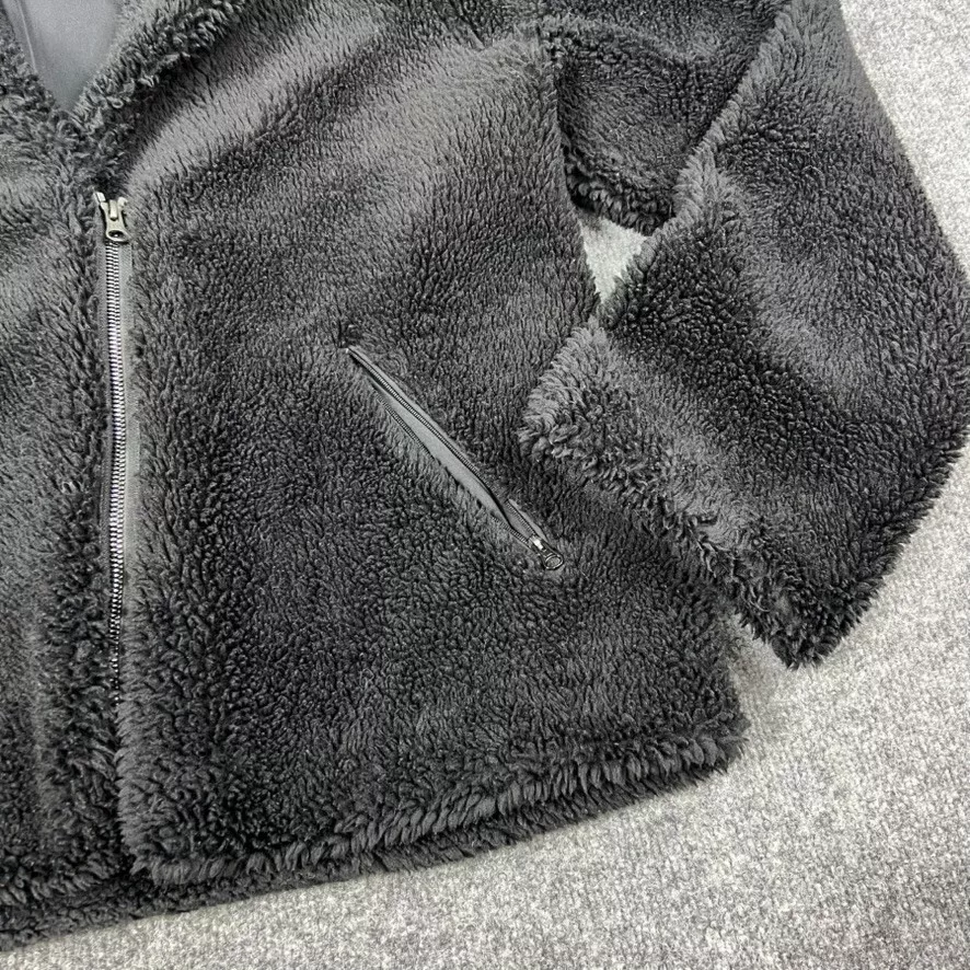 alo-yoga sherpa relax fit wide sleeves full zip jacket