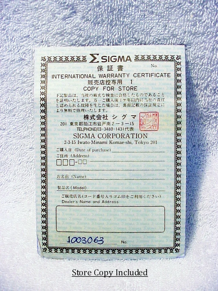 28-70mm F3.5-4.5 Sigma Power Zoom | For 3xi 5xi 7xi 9xi | Warr,Bx,IB | New | $35 - Image 3 of 4