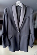 ZARA WOMEN TUXEDO DINNER RELAXED JACKET BLAZER BLACK XS/S WORN TWICE