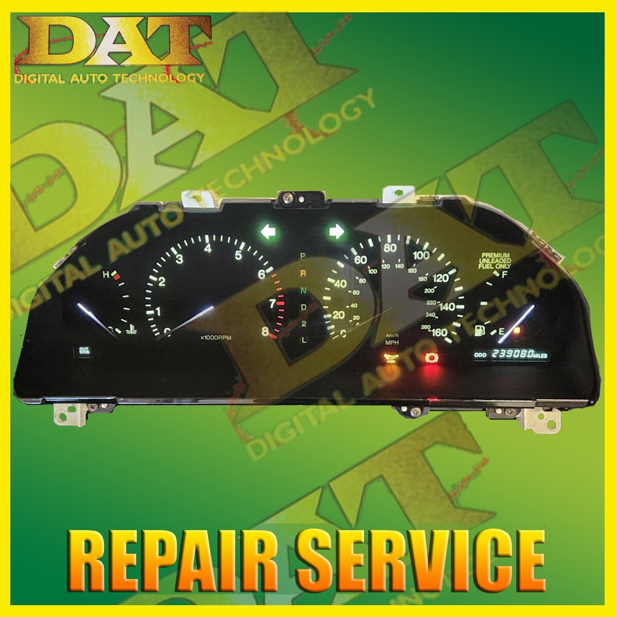 93 94 LEXUS LS400 SPEEDOMETER CLUSTER BACK LIGHTING REPAIR SERVICE