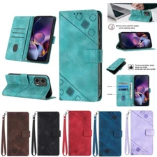 For Motorola Moto G Stylus Power 5G 2024 PU Leather Luxury Dustproof Phone Case