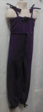 Sansha SuperComfy Dance Romper Sammy Soft drawstring waist Fleece plum Girls szs