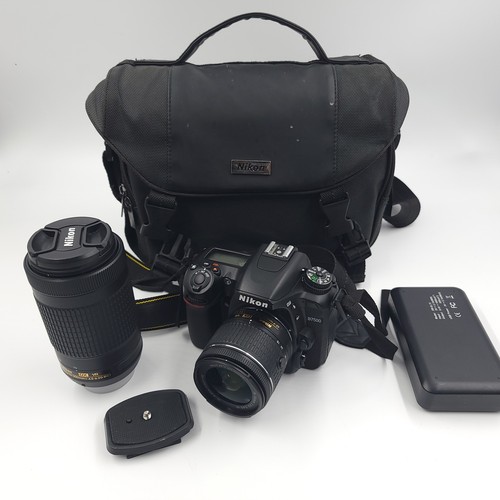 Nikon D7500 DSLR Camera with 1855mm and 70300mm VR Lenses Kit Black