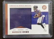 MARQUISE BROWN 2019 Panini Encased Substantial Rookie JUMBO Swatches Bronze /75!