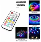 LED RGB RF 遥控器 直流 5-12V 21 键 适用于 WS2811 WS2812B LED 灯条