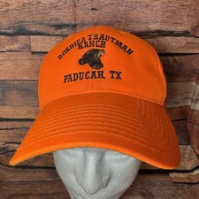 Doshier Trautman Ranch Hat Orange Blaze Hunting Paducah TX OC Snapback Cap