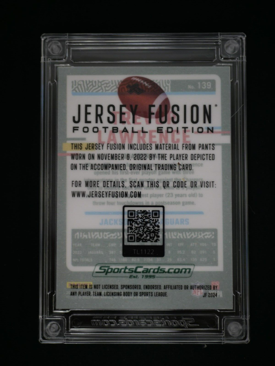 TREVOR LAWRENCE 2024 JERSEY FUSION GAME USED SWATCH - JACKSONVILLE